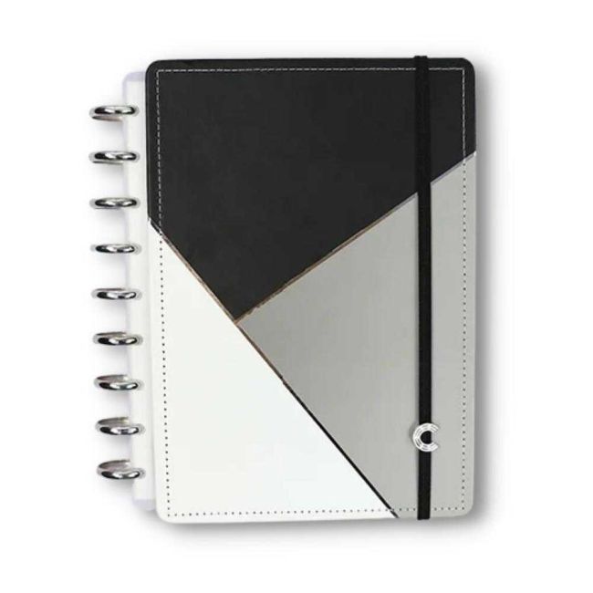 Agenda Planner Grey Glam Caderno Inteligente Ci Médio