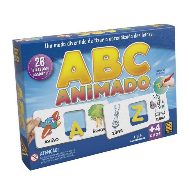 Aprendendo as Letras Abc Animado Educativo Grow