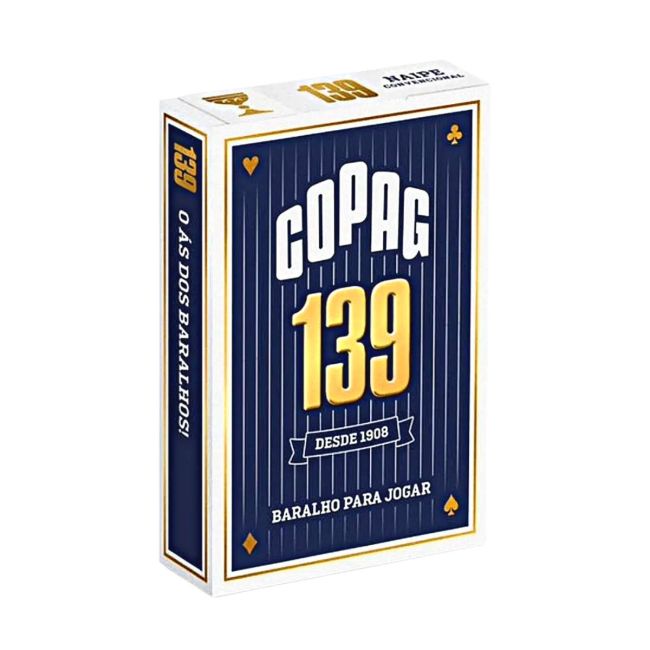 Baralho Copag 139 Jogo Cartas Profissional Original Azul