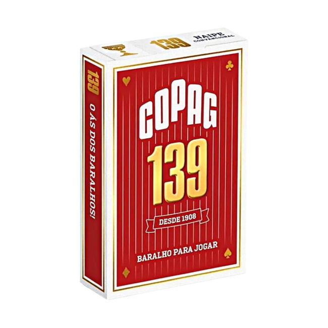 Baralho Copag 139 Jogo Cartas Profissional Original Vermelho