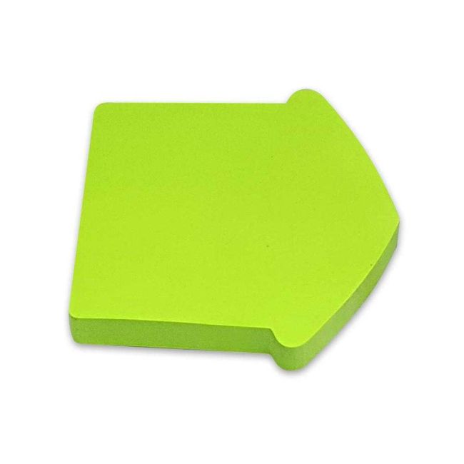 Bloco Adesivo de Anotações Verde Neon 100 Folhas Seta Eagle