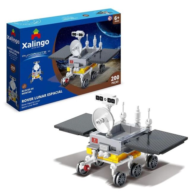 Blocos de Montar 200 Peças Quadrante A Ultima Fronteira Rover Lunar Espacial 28309 Xalingo