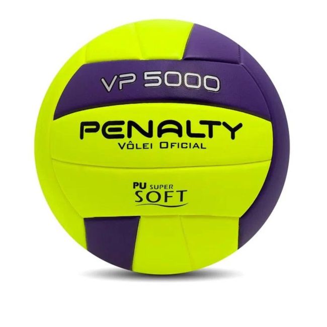 Bola Vôlei Oficial Vp 5000 Amarela Roxa Penalty