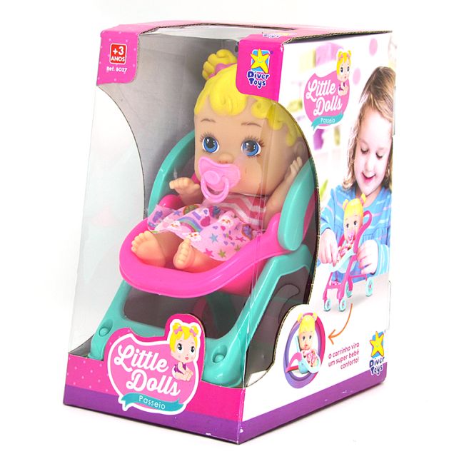 Boneca Little Dolls Passeio Divertoys