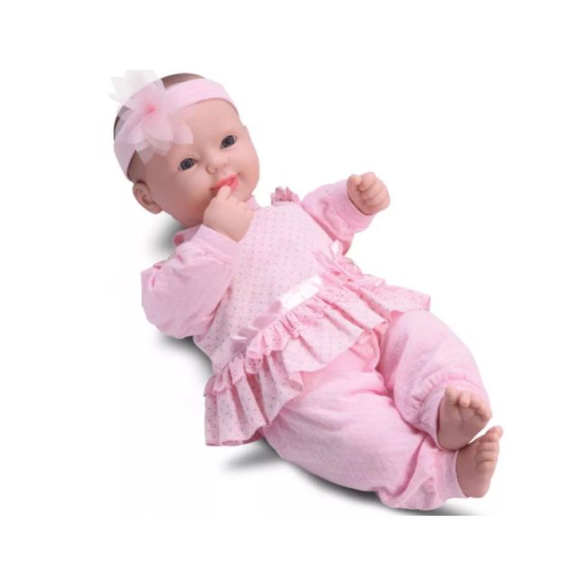 Boneca Bebê Real Lacinho Coleção Fala E Chora Divertoys