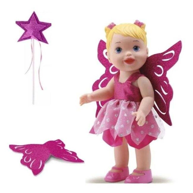 Boneca Fadas Rosa My Little Collection 30cm Divertoys