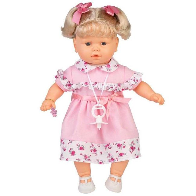 Boneca Meu Bebê Benzinho Vestido Rosa Estrela