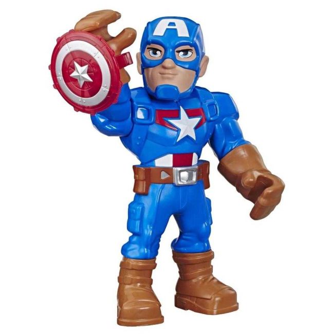 Boneco Capitão América Mega Mighties Super Hero Marvel Disney Hasbro