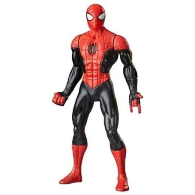 Boneco Homem Aranha Vermelho e Preto 24cm Figura Olympus Marvel Avengers Hasbro