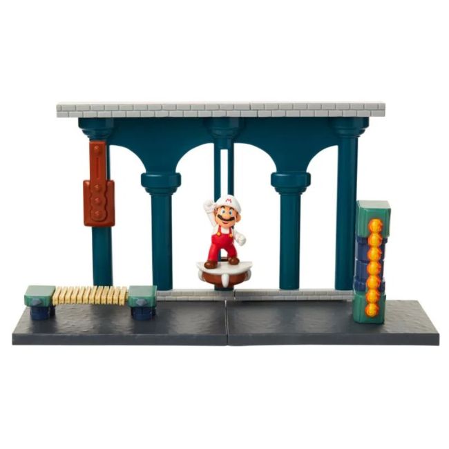 Boneco Super Mario Cenário Lava Castle Playset Candide