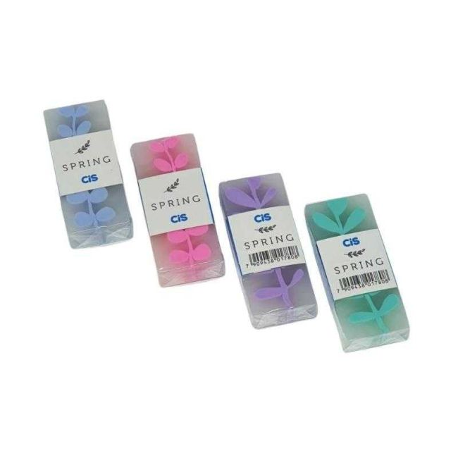 Borracha Decorada Spring Cores Sortida Pastel Cis