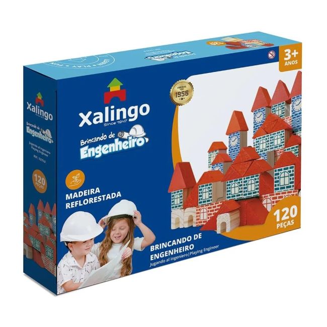 Brincando de Engenheiro 120 Peças Xalingo