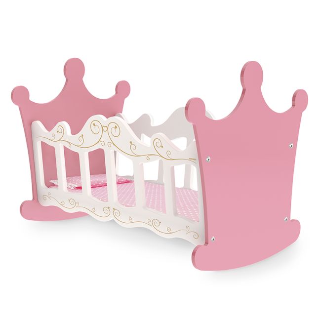 Brinquedo Berço em Madeira Boneca Infantil Princesas Junges