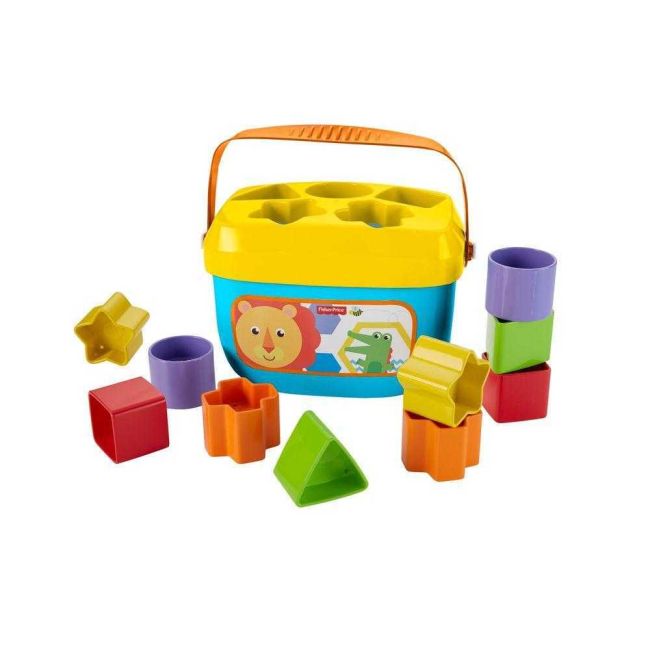 Brinquedo Infantil Balde Primeiros Blocos Fisher-Price Mattel