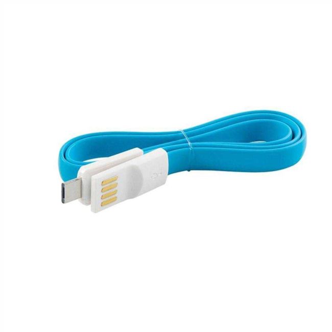 Cabo Celular Usb Tipo C 50cm Azul Oex