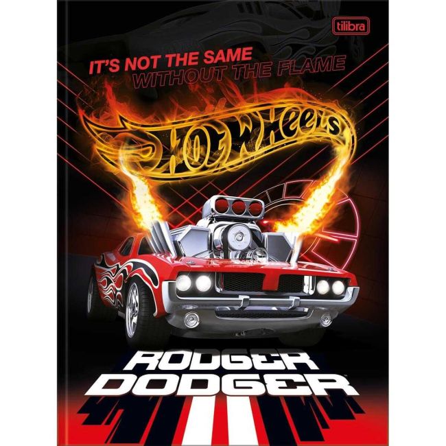 Caderno Brochura Capa Dura 1/4 80 Folhas Hot Wheels D Tilibra