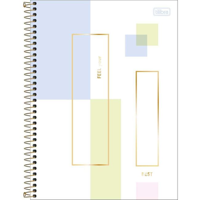 Caderno Universitário Espiral 1 Matérias 80 Folhas Midtown B Tilibra
