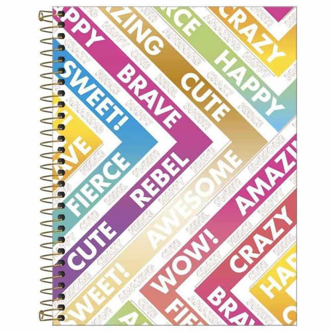 Caderno Universitário Espiral 10 Matérias 160 Folhas Be Nice Tilibra