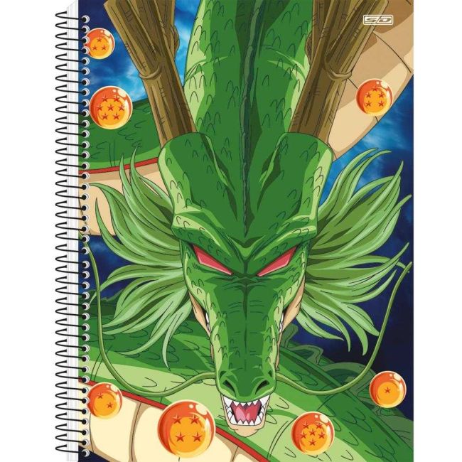 Caderno Universitário Espiral Capa Dura 1 Matéria 80 Folhas Dragon Ball A Sd