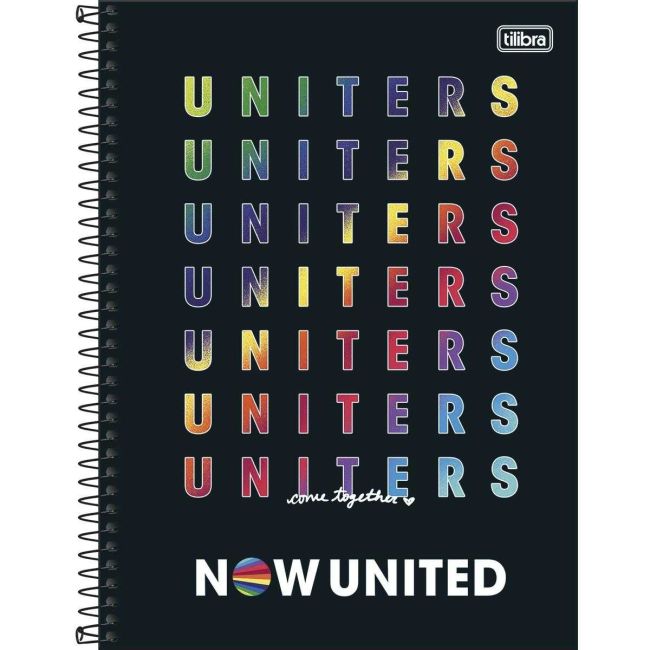 Caderno Universitário Espiral Capa Dura 1 Matéria 80 Folhas Now United A Tilibra