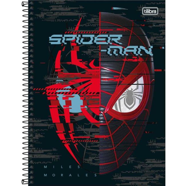 Caderno Universitário Espiral Capa Dura 1 Matéria 80 Folhas Spider Man C Tilibra