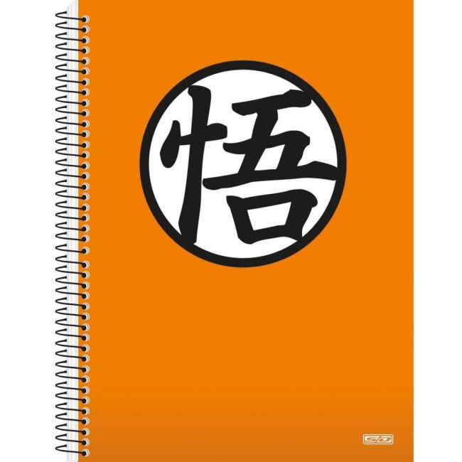 Caderno Universitário Espiral Capa Dura 10 Matérias 160 Folhas Dragon Ball B Sd