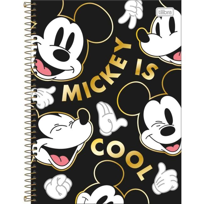 Caderno Universitário Espiral Mickey Mouse 10 Matérias 160 Folhas D Tilibra