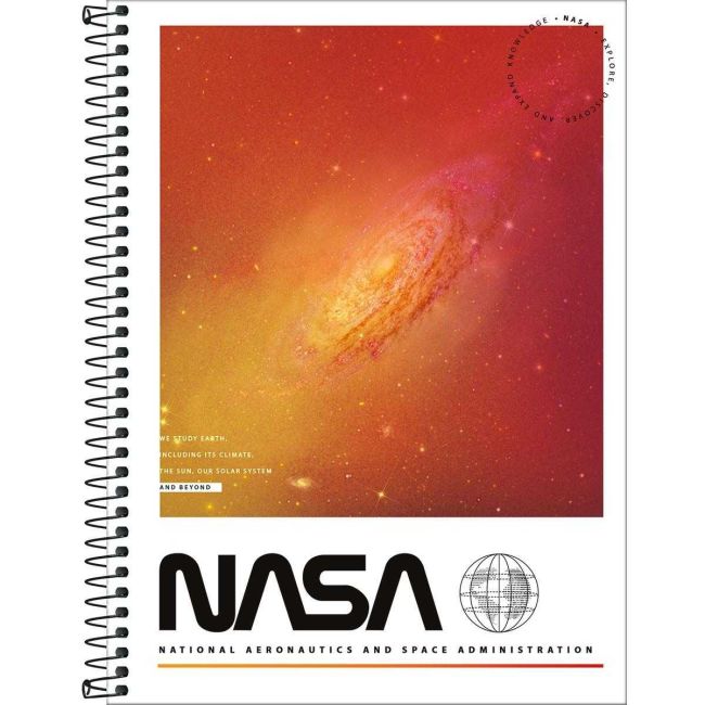 Caderno Universitário Espiral Nasa 10 Matérias 160 Folhas D Tilibra