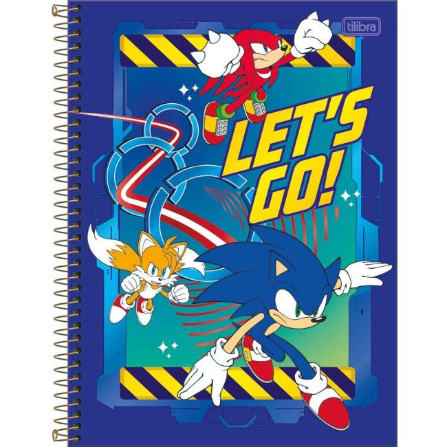 Caderno Universitário Espiral Sonic 1 Matéria 80 Folhas B Tilibra