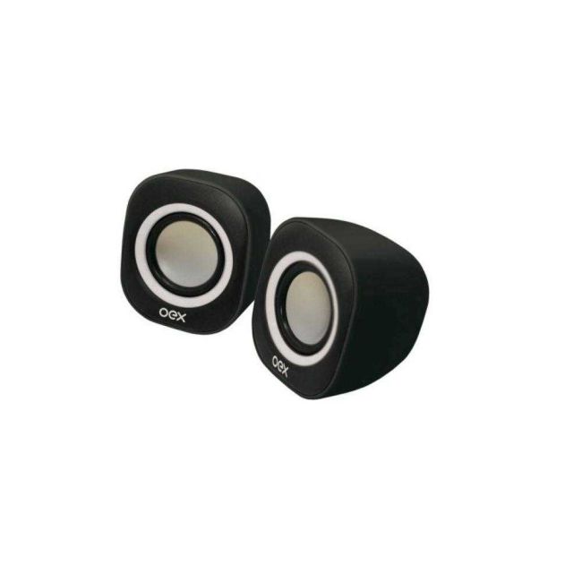 Caixa Acústica para Computador Speaker 6W Rms Conexão Usb/P2 Oex