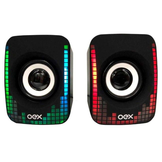 Caixa Acústica para Computador Speaker Dizy 10W Conexão Usb/P2 Oex