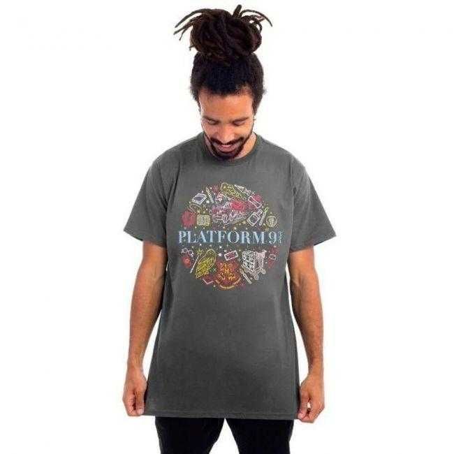 Camiseta Harry Potter Plataforma 9 3/4 Asfalto GG Piticas