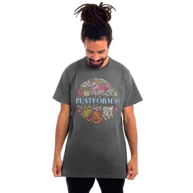 Camiseta Harry Potter Plataforma 9 3/4 Asfalto G Piticas