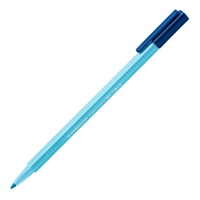 Caneta Color Hidrocor Triplus 1.0 Azul Aqua 34 Staedtler
