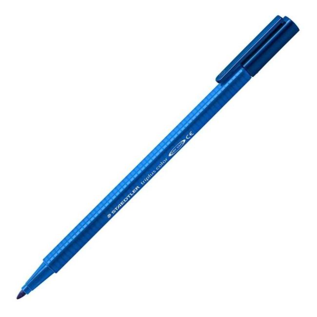 Caneta Color Hidrocor Triplus 1.0 Azul Cerâmica 63 Staedtler