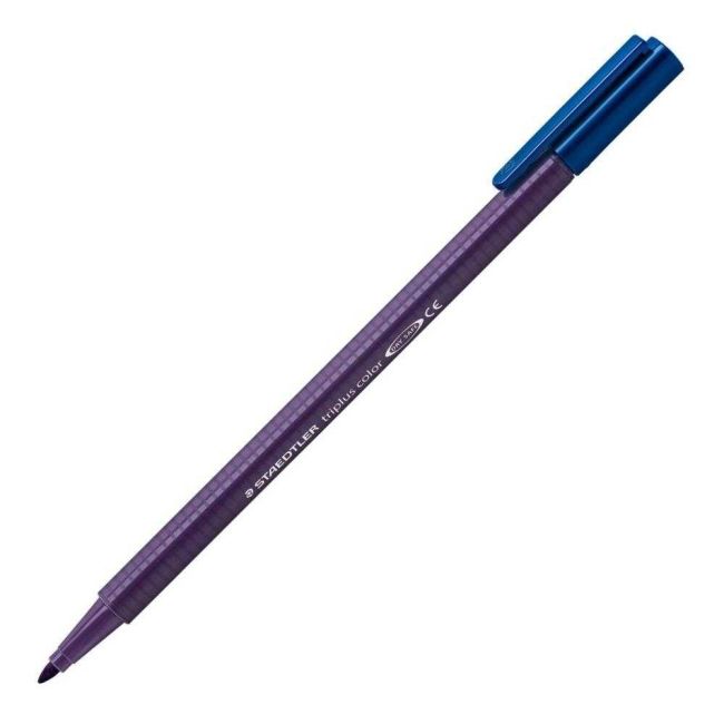 Caneta Color Hidrocor Triplus 1.0 Azul Indigo 36 Staedtler