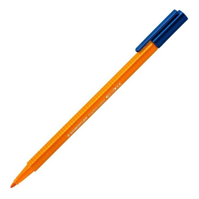 Caneta Color Hidrocor Triplus 1.0 Laranja 4 Staedtler