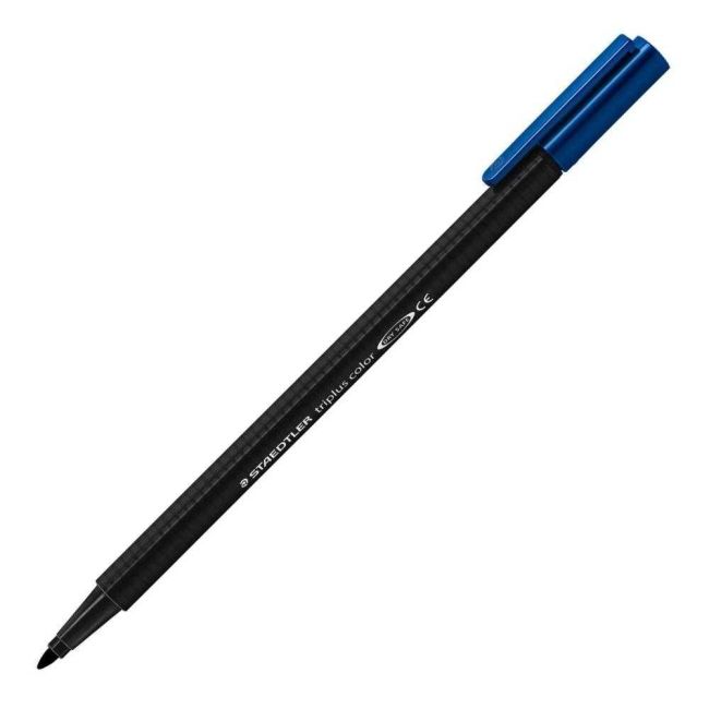 Caneta Color Hidrocor Triplus 1.0 Preto 9 Staedtler
