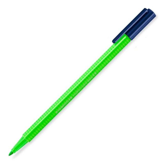 Caneta Color Hidrocor Triplus 1.0 Verde Neon 501 Staedtler