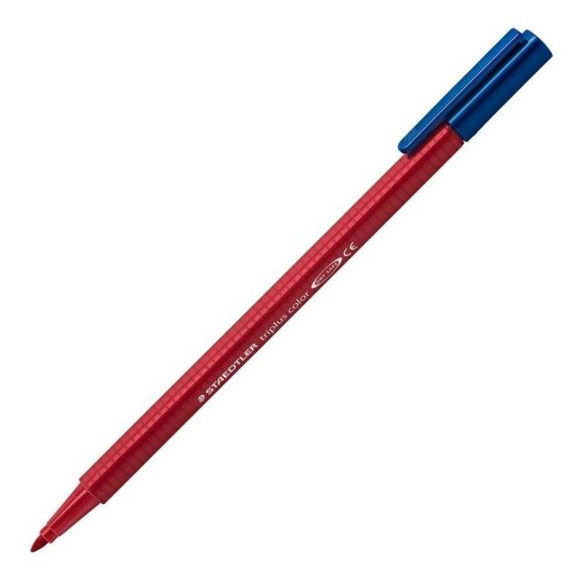 Caneta Color Hidrocor Triplus 1.0 Vermelho Carmim 29 Staedtler