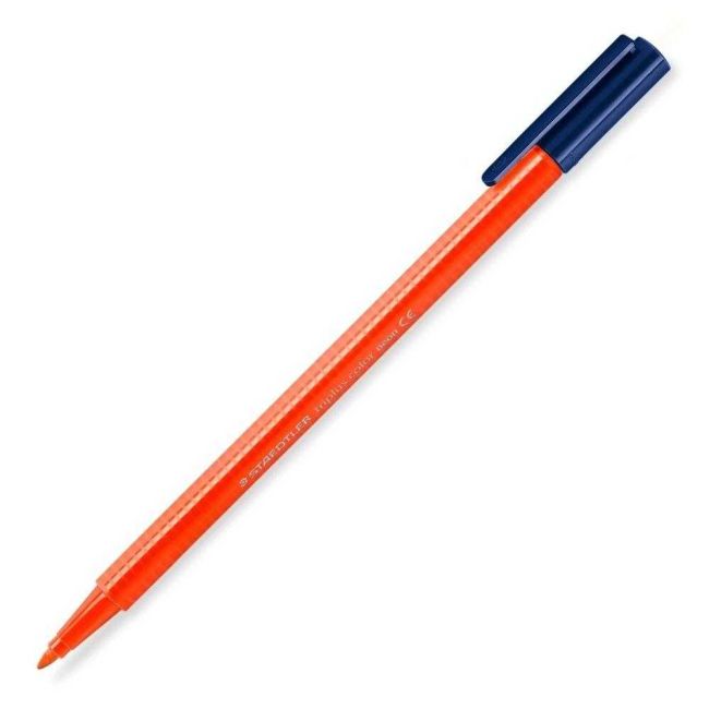Caneta Color Hidrocor Triplus 1.0 Vermelho Neon 201 Staedtler