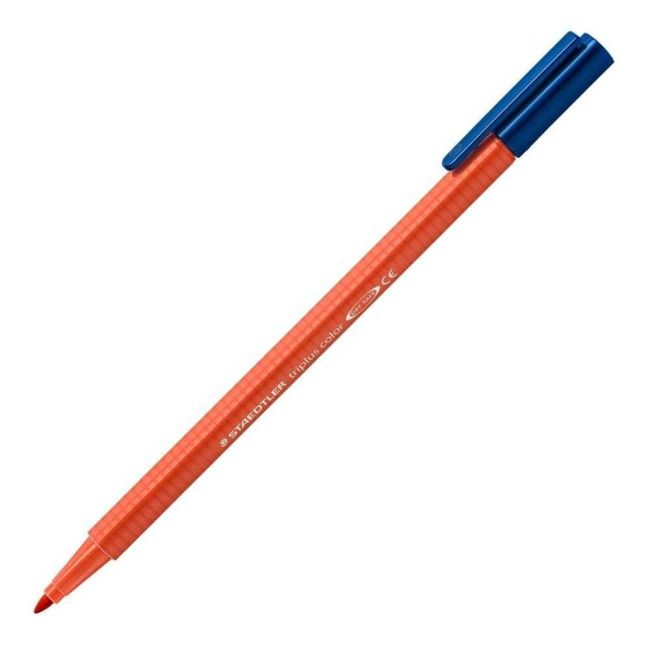 Caneta Color Hidrocor Triplus 1.0 Vermelho Scarlet 24 Staedtler