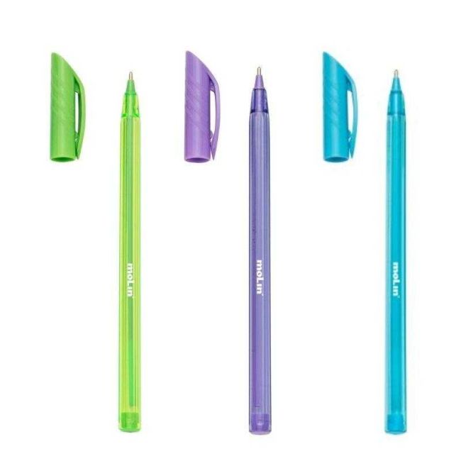 Caneta Esferográfica A-One Colors 1,0mm Kit 3 Cores Molin