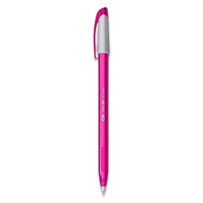 Caneta Esferográfica Cis Trio Bp 0.7mm Rosa Cis