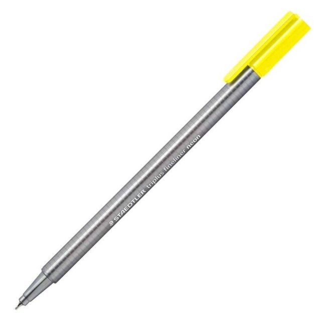 Caneta Fineliner Hidrográfica Triplus 0.3 Amarelo Neon 101 Staedtler