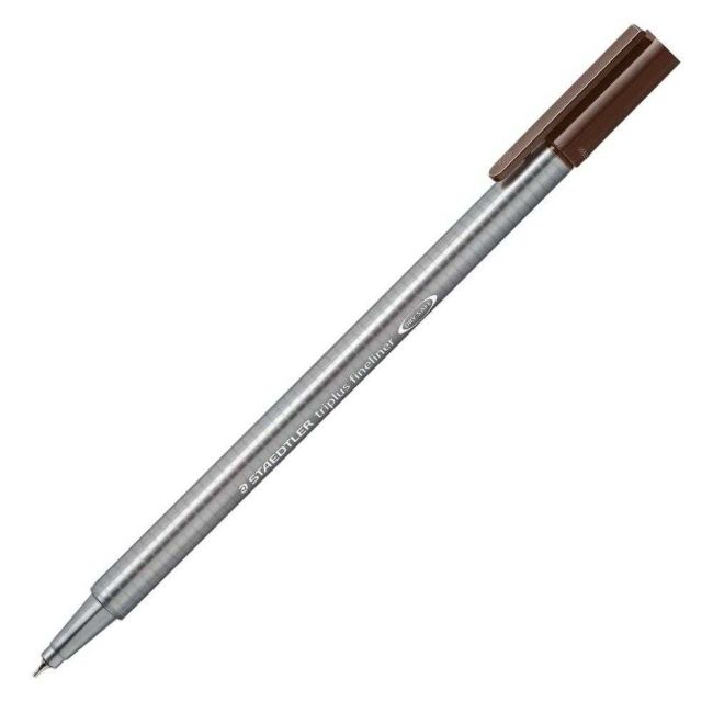 Caneta Fineliner Hidrográfica Triplus 0.3 Marrom Tabaco 77 Staedtler