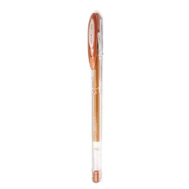 Caneta Gel Neo Signo Noble Metálica Bronze 0,7mm UM-120NM/8D Uni-ball