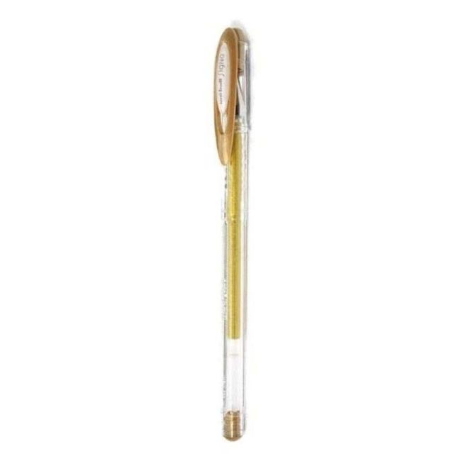 Caneta Gel Neo Signo Noble Metálica Dourada 0,7mm UM-120NM/8D Uni-ball