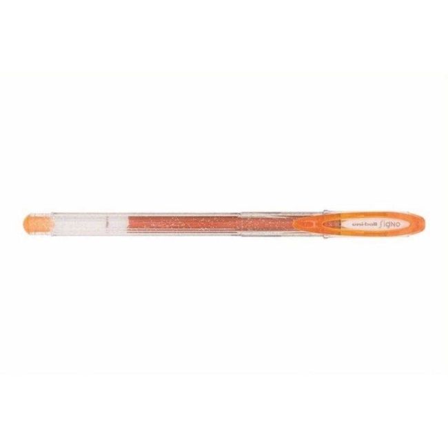 Caneta Gel Neo Signo Sparkling Laranja Glitter 0,7mm UM-120SP/8D Uni-ball