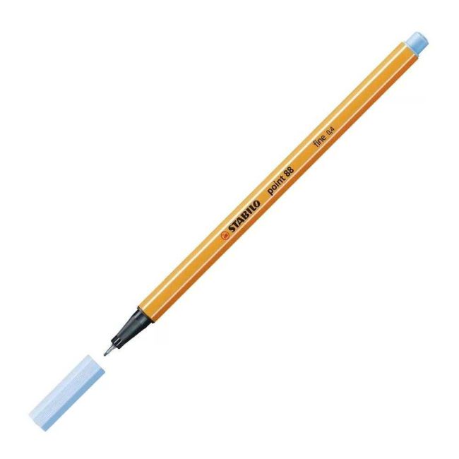 Caneta Hidrográfica Azul Glacial 0,4mm Fineliner Point 88/11 Stabilo